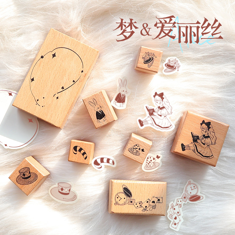 Woodworking Rabbet - Nowy Sen i Alicja: Drewniany Stempel,