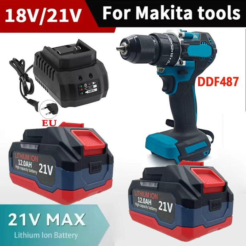 Makita Drill Ddf484 - Akumulator litowy 18V 21V 6.0 9.0