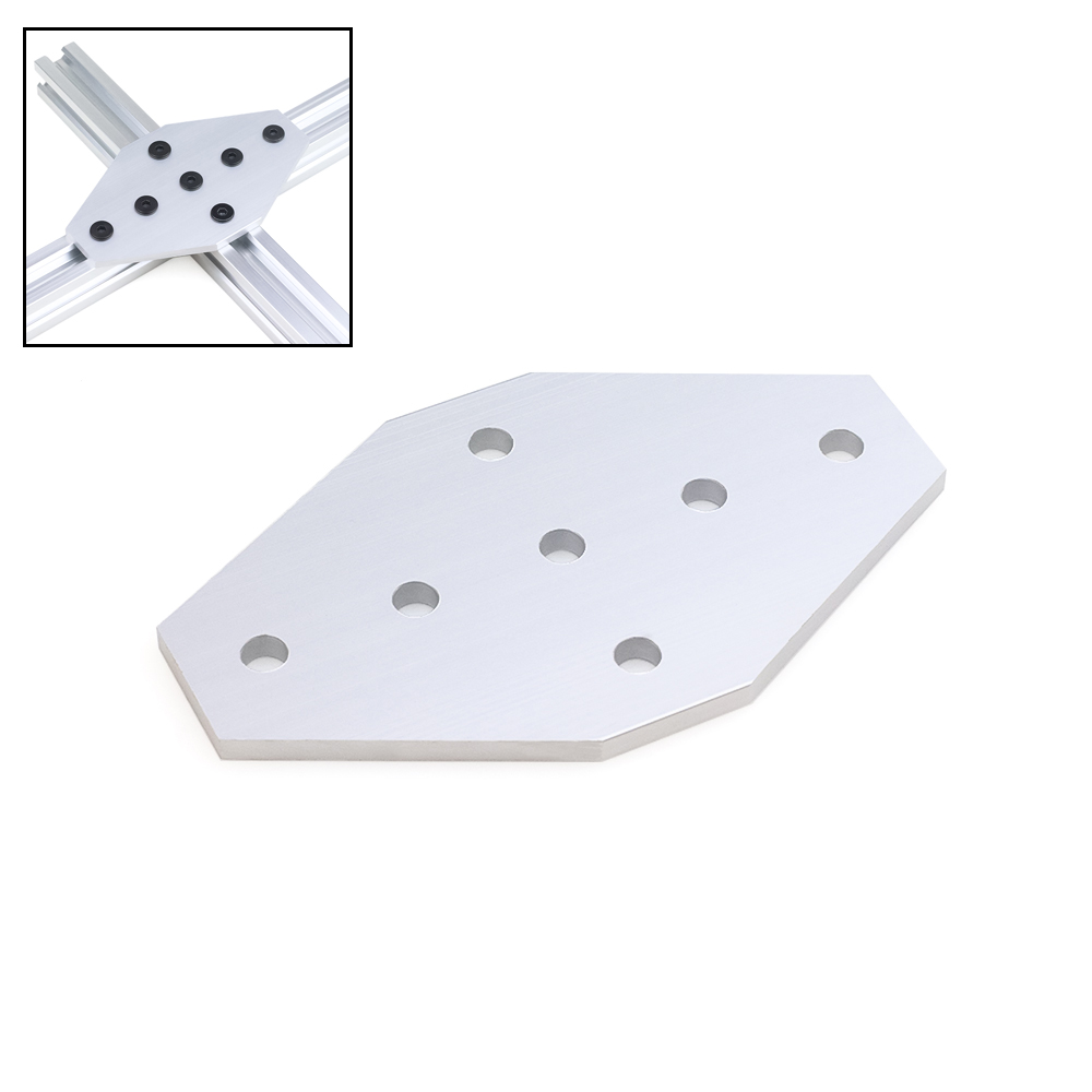 Woodworking Joint - Płyta łącząca Openbuilds z 7 otworami,