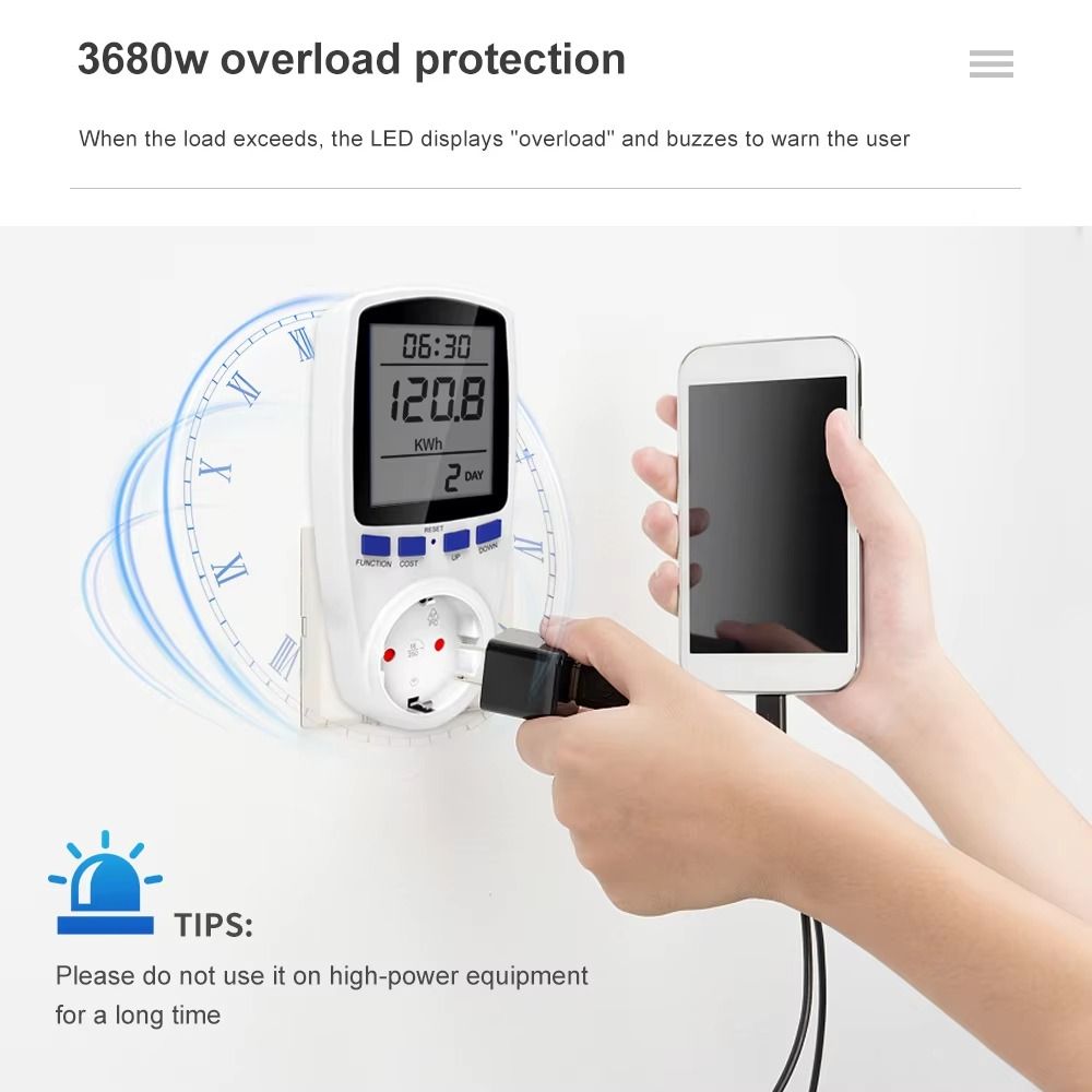 Cyfrowy watomierz LCD 220V 110 – Woodworking Uk recenzja i cena