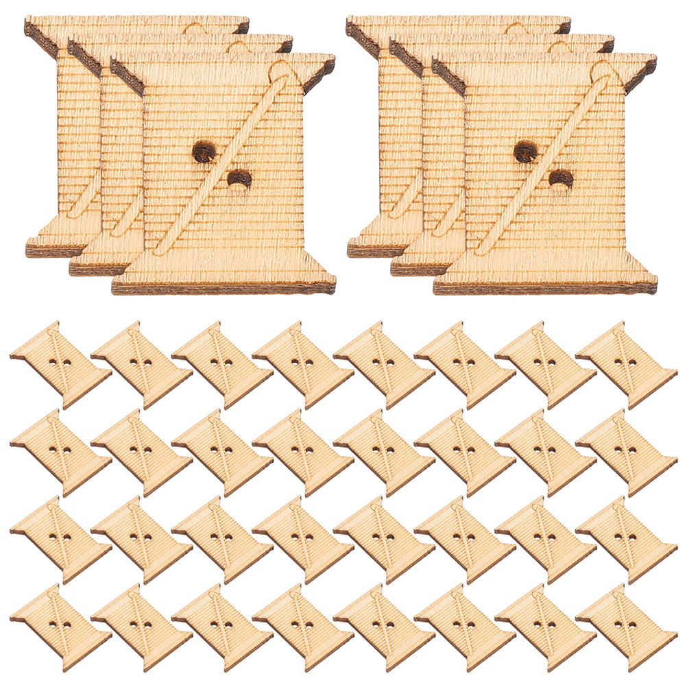 100 szt. Drewniane szpulki na  – Woodworking Diy Projects recenzja i cena
